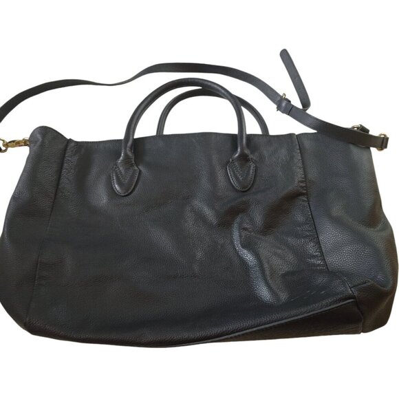 B-low The Belt Mila Blue Pebbled Leather Double Strap Crossbody Tote Bag Purse - Picture 3 of 8